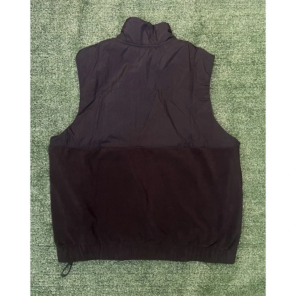 Nike Air Jordan Essentials Black Fleece Vest Mens Size Small FD8628-010